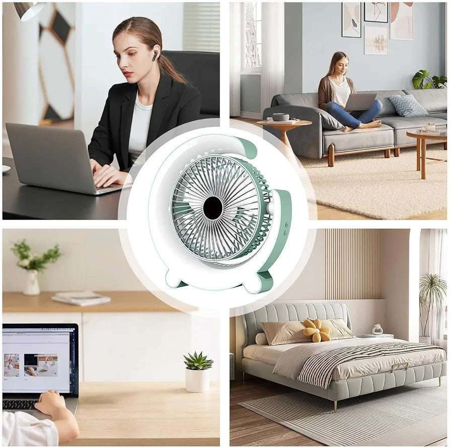 Ventilador de viaje USB diseño minimalista