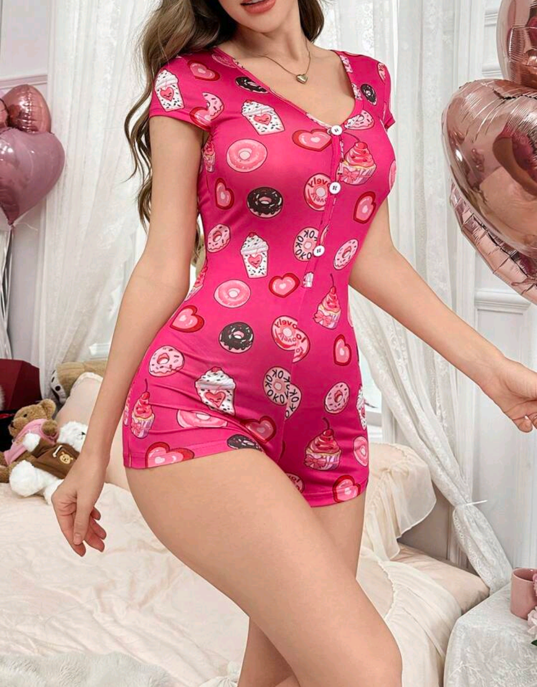 Pijama mono talla chica