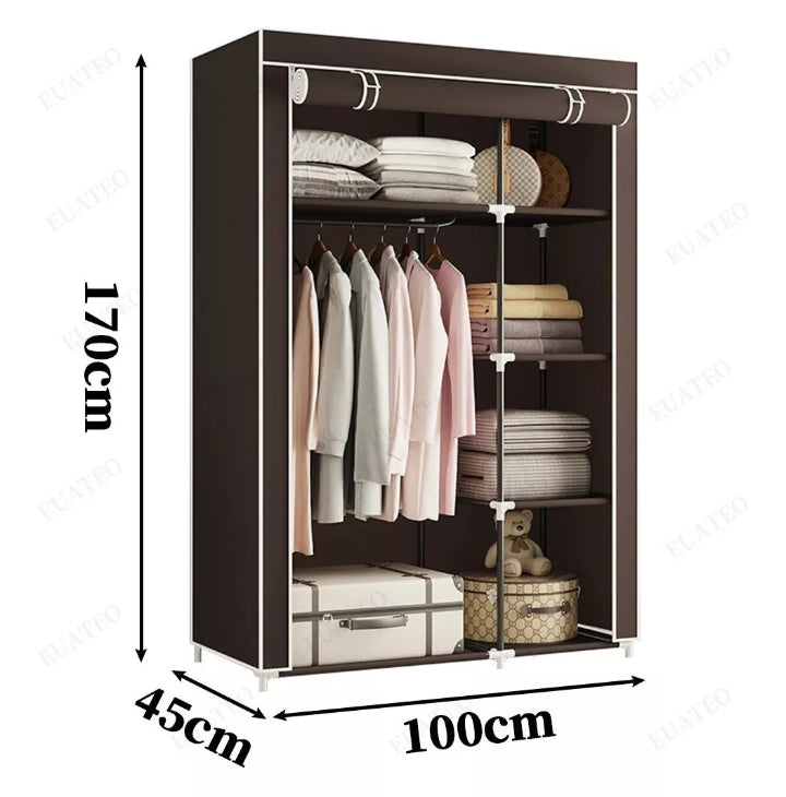 Closet Storage Wardrobe 88130 130 x 45 x 175