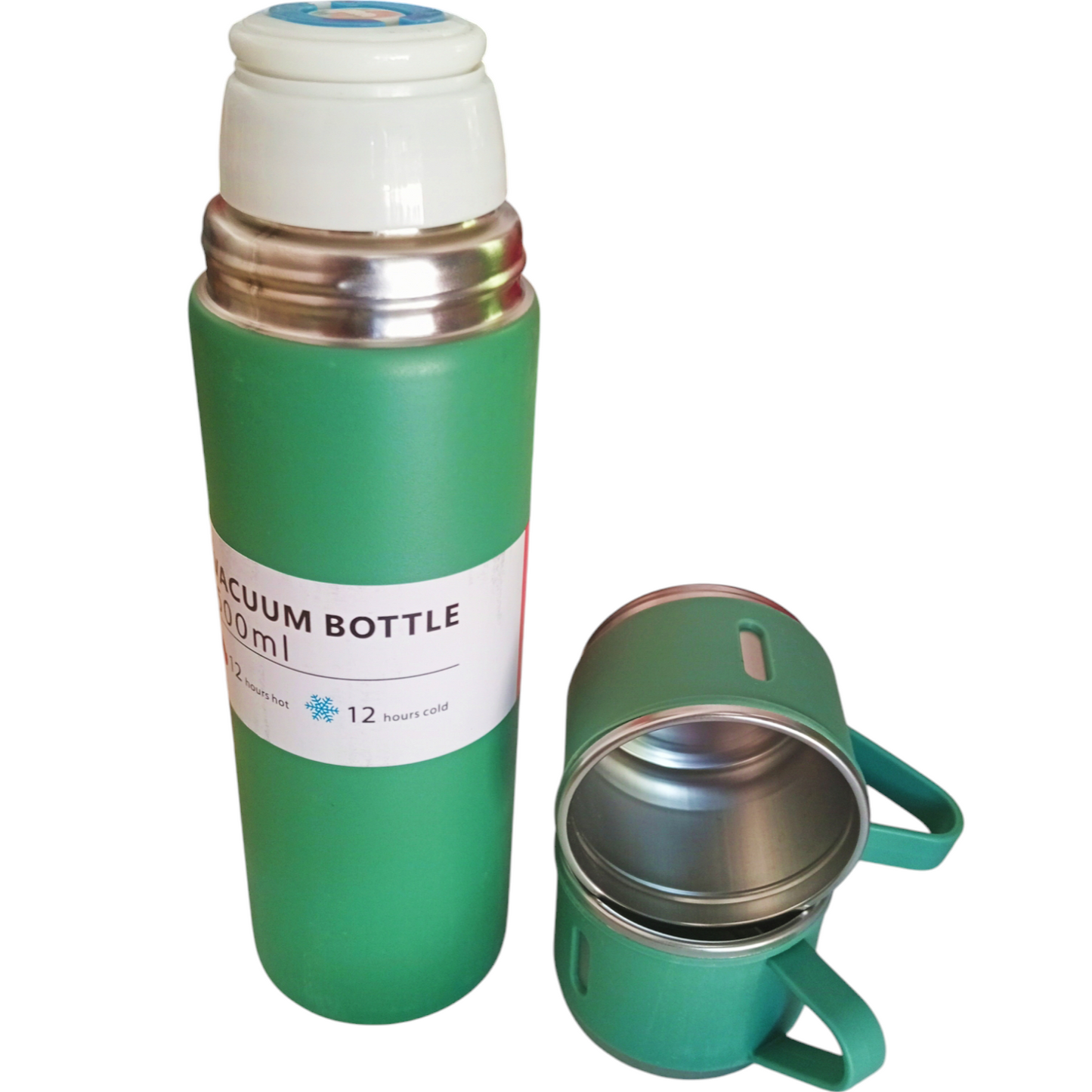 Termo vacuum Flask set, dos tazas, termo de 500 mls