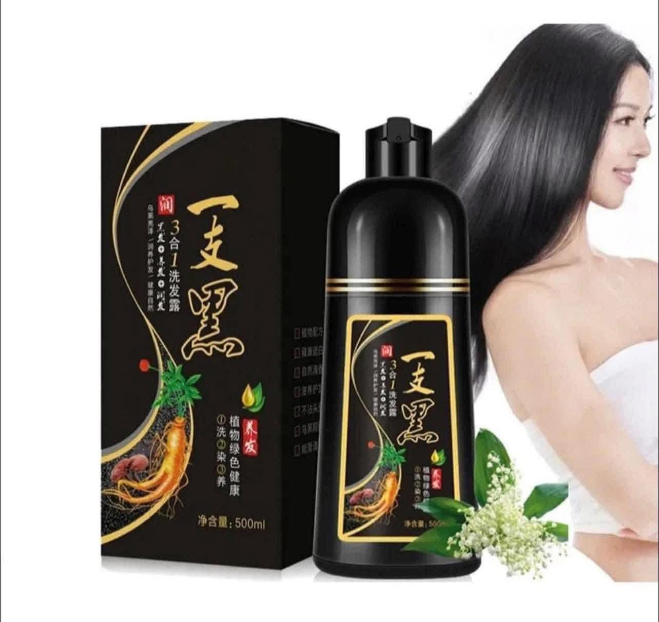 Shampoo tinte viral café y negro
