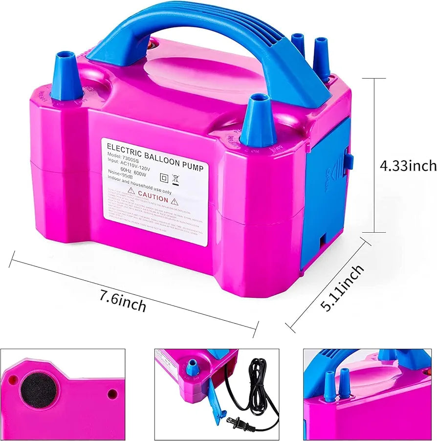 Bomba electrica para inflar globos