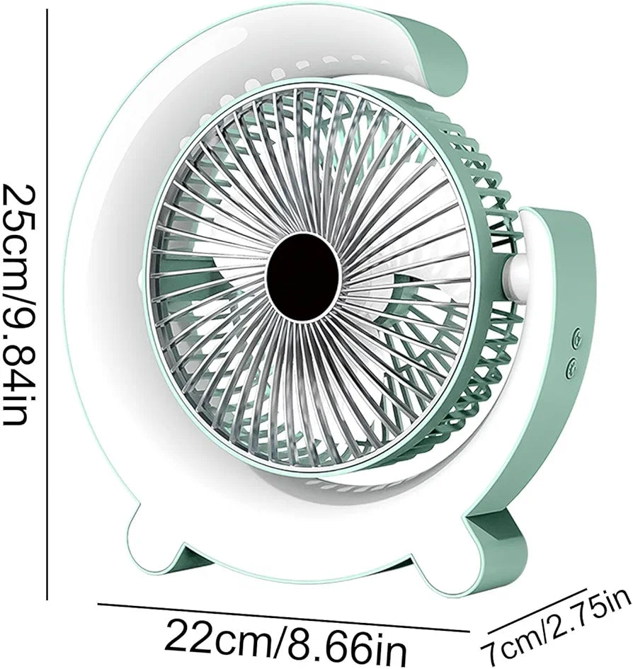 Ventilador de viaje USB diseño minimalista