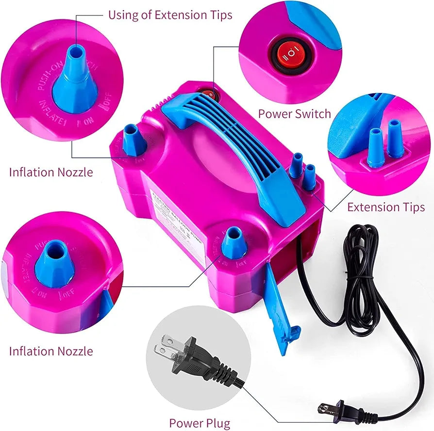 Bomba electrica para inflar globos