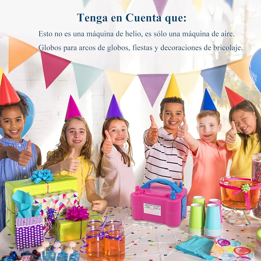 Bomba electrica para inflar globos