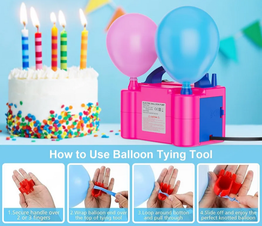 Bomba electrica para inflar globos