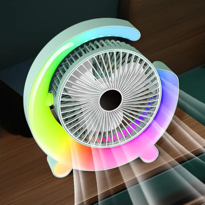 Ventilador de viaje USB diseño minimalista