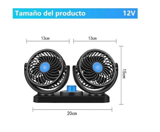 Ventilador doble para auto