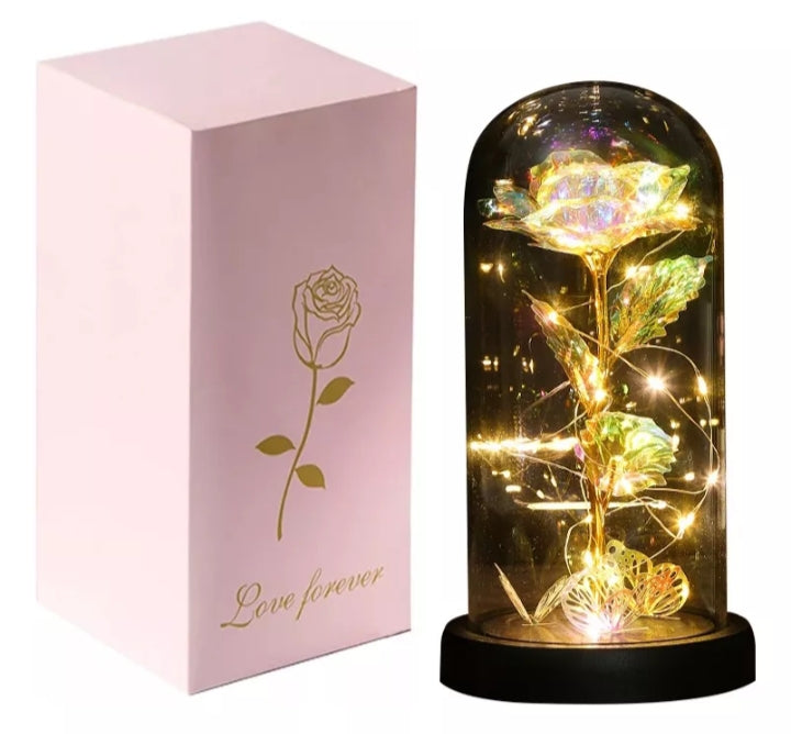 Flor eterna luminosa, luz led