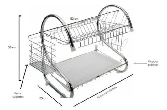 Organizador y escurridor de platos