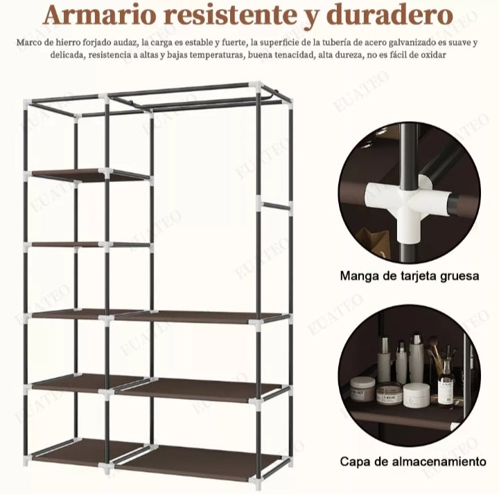 Closet Storage Wardrobe 88130 130 x 45 x 175