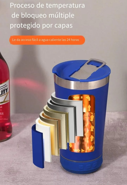 Termo bocina Bluetooth recargable