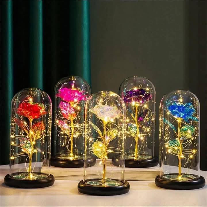 Flor eterna luminosa, luz led