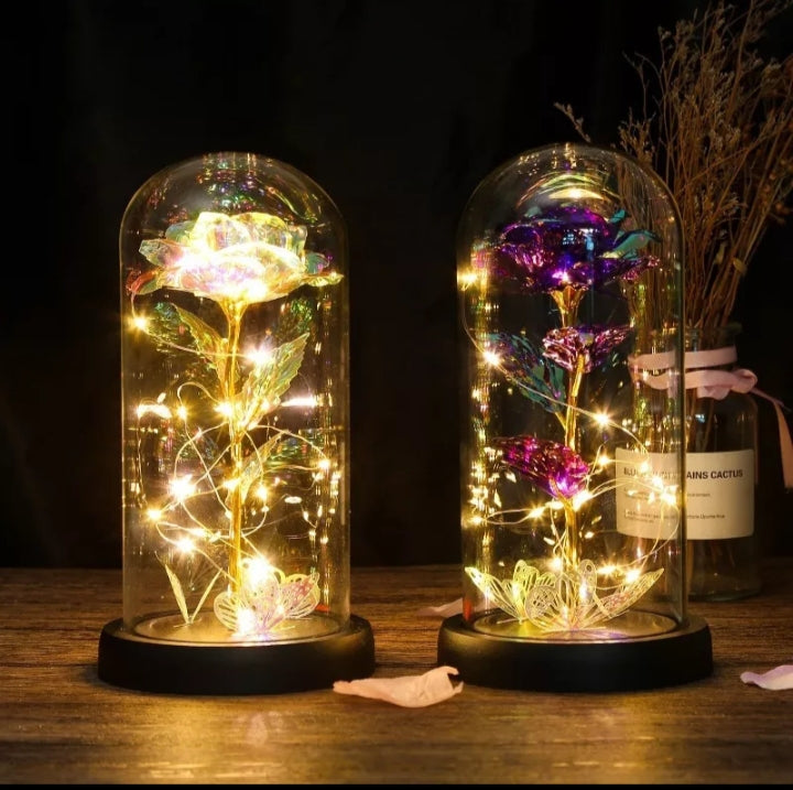 Flor eterna luminosa, luz led
