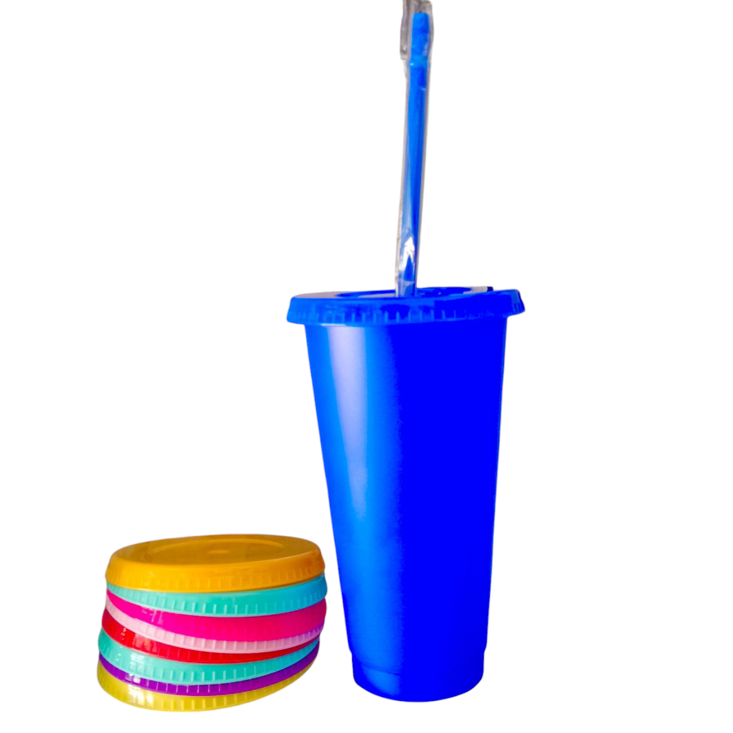 Vaso multicolor coleccionable para tus bebidas favoritas