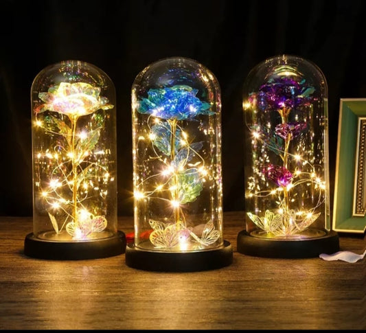 Flor eterna luminosa, luz led