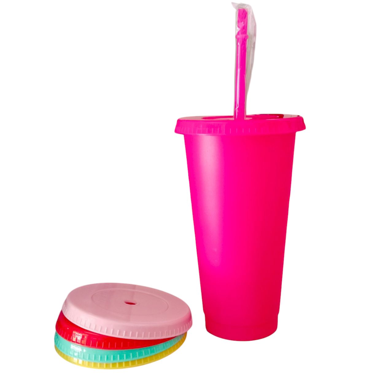 Vaso multicolor coleccionable para tus bebidas favoritas