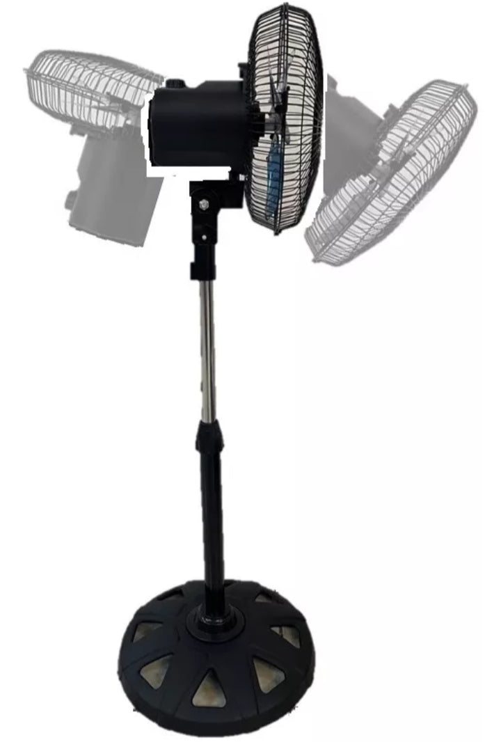 Ventilador de 10 pulgadas y aspas de metal