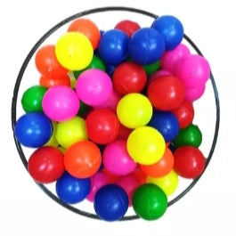 Bulto de 50 pelotas de hule, semirígido