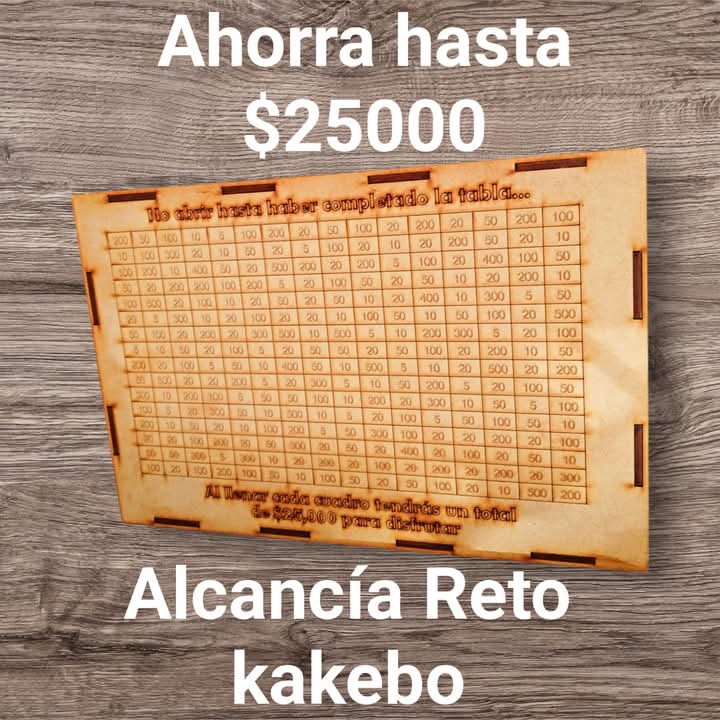 Alcancia reto kakebo cumple tus metas