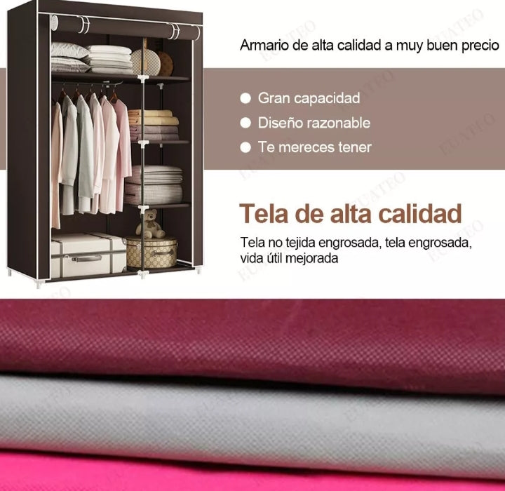 Closet Storage Wardrobe 88130 130 x 45 x 175
