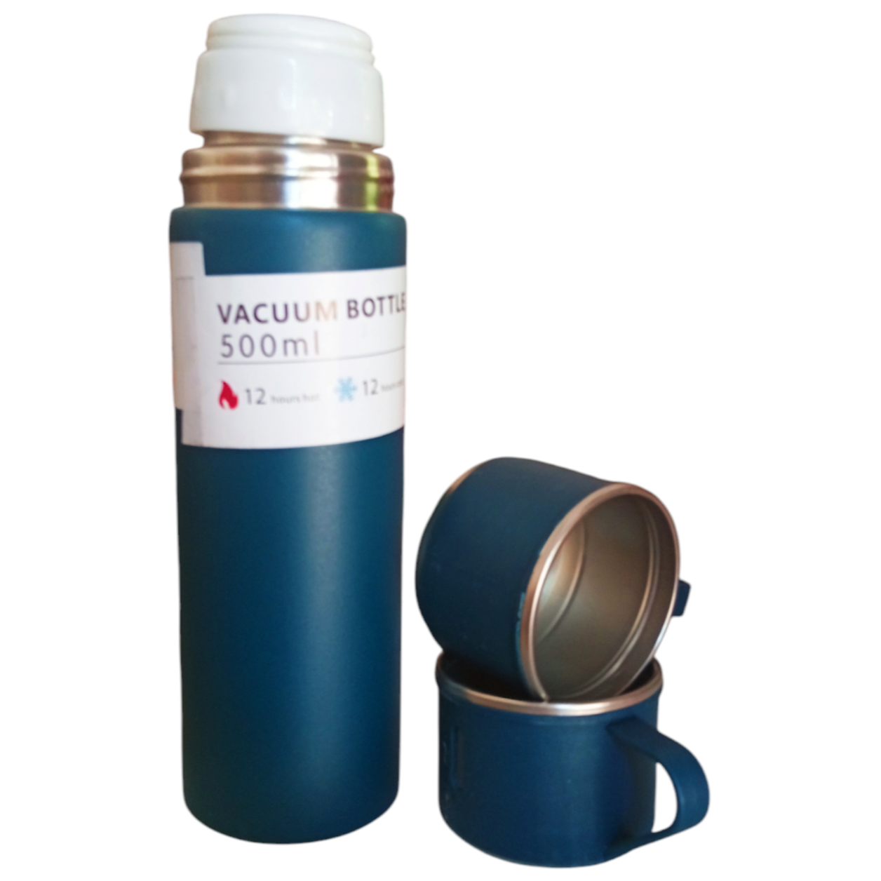 Termo vacuum Flask set, dos tazas, termo de 500 mls