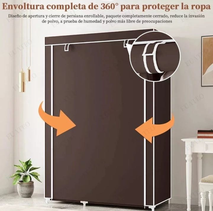 Closet Storage Wardrobe 88130 130 x 45 x 175